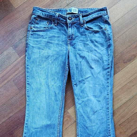 Signature by Levi Strauss Low Rise Bootcut Jeans Size Misses 8 Short - Picture 4 of 16